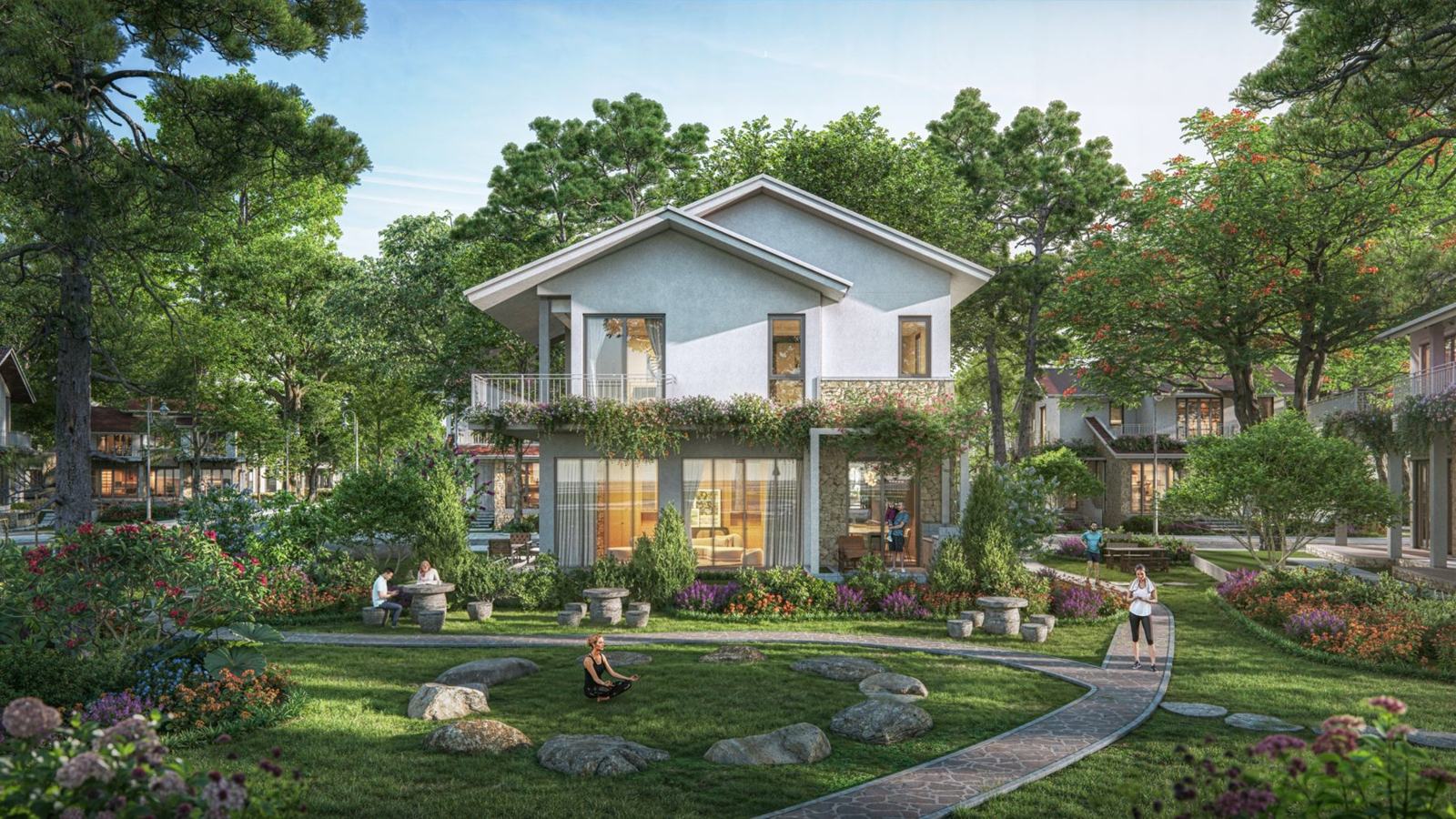 Villa rừng đơn lập Retreat Forest giữa rừng thông