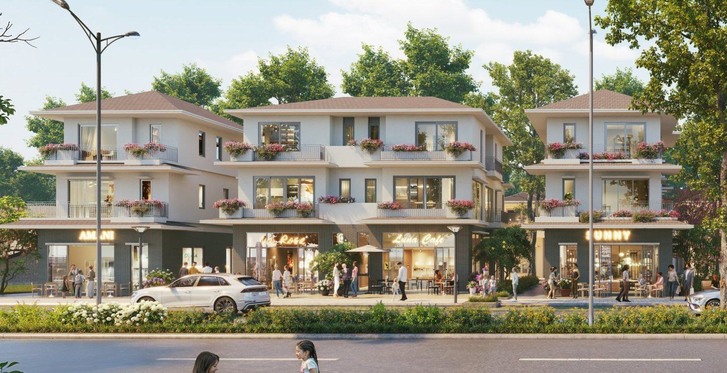 Villa thương mại Rừng Mai, tầng trệt kinh doanh cà phê
